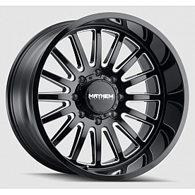 Mayhem Wheels Utopia 8114 - 22 x 12 Black With Natural Accents - 8114-22270BM