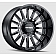 Mayhem Wheels Utopia 8114 - 22 x 12 Black With Natural Accents - 8114-22270BM