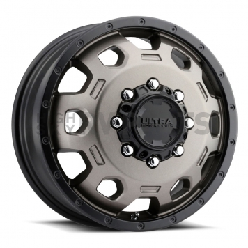 Ultra Wheel Warlock Dually 017 - 17 x 6.5 Dark Bronze With Black Lip - 017-7681RBZ