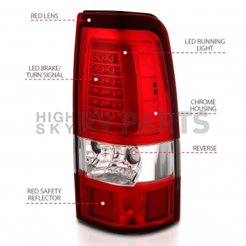 ANZO USA Tail Light Assembly - LED Set Of 2 - 311335-3