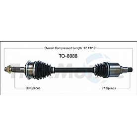 TrakMotive CV Axle Shaft - TO-8088