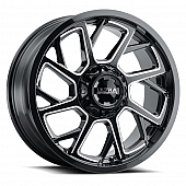 Ultra Wheel 120 Patriot - 18 x 9 Black With Natural Accents - 120-8981BM+01