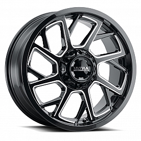 Ultra Wheel 120 Patriot - 18 x 9 Black With Natural Accents - 120-8981BM+01