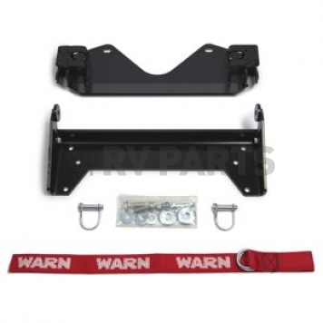 Warn Industries Snow Plow - Straight Blade Front Mount 66 Inch For Side By Side UTV - 93820P66-2