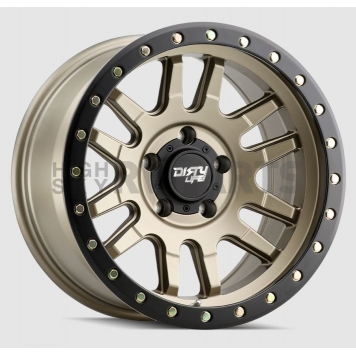 Dirty Life Race Wheels Canyon Pro 9309 - 17 x 9 Gold With Black Lip - 9309-7973MGD38