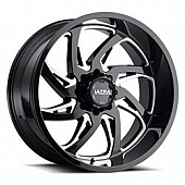 Ultra Wheel 230 Villain - 20 x 9 Black With Natural Accents - 230-2998BM+01