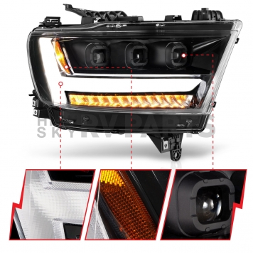 ANZO USA Headlight Assembly Single - 111494R-2
