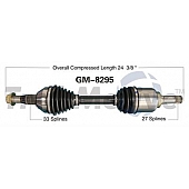 TrakMotive CV Axle Shaft - GM-8295