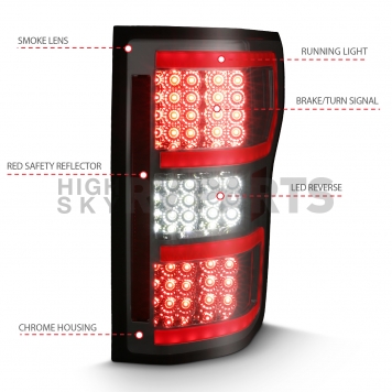 ANZO USA Tail Light Assembly - LED Set Of 2 - 311315-3