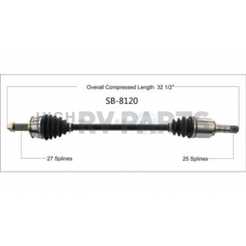 TrakMotive CV Axle Shaft - SB-8120
