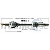 TrakMotive CV Axle Shaft - TO-8234