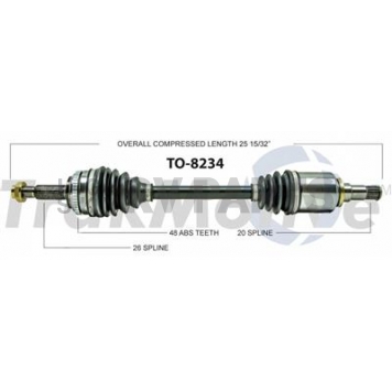 TrakMotive CV Axle Shaft - TO-8234