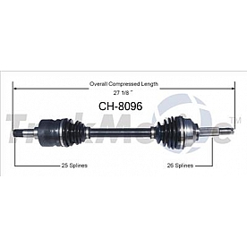 TrakMotive CV Axle Shaft - CH-8096