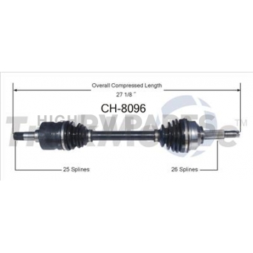 TrakMotive CV Axle Shaft - CH-8096