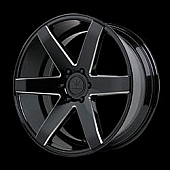 Wheel Replica Invictus V24 - 24 x 10 Black With Natural Accents - V24-2416331B