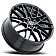 Ultra Wheel 459 Retribution - 17 x 8 Black With Natural Face - 459-7844U+40