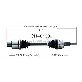 TrakMotive CV Axle Shaft - CH-8100