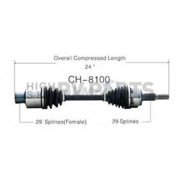 TrakMotive CV Axle Shaft - CH-8100
