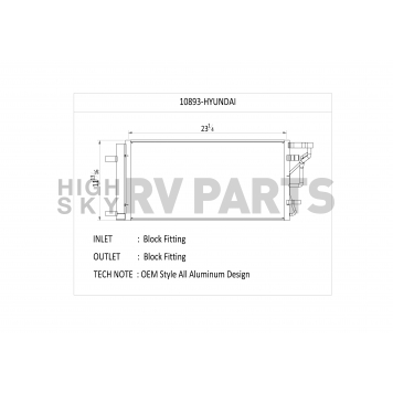 CSF Air Conditioner Condenser 10893-1