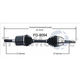 TrakMotive CV Axle Shaft - FD-8094