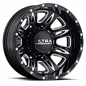 Ultra Wheel Predator Dually 049 - 17 x 6.5 Black With Natural Accents - 049-7681RBM