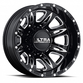 Ultra Wheel Predator Dually 049 - 17 x 6.5 Black With Natural Accents - 049-7681RBM