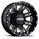 Ultra Wheel Predator Dually 049 - 17 x 6.5 Black With Natural Accents - 049-7681RBM