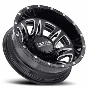 Ultra Wheel Predator Dually 049 - 17 x 6.5 Black With Natural Accents - 049-7681RBM-1