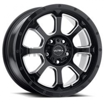 Ultra Wheel Nemesis 219 - 18 x 8 Black With Natural Accents - 219-8880BM+35
