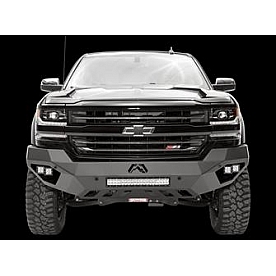 Fab Fours Bumper Vengeance 1-Piece Design Steel Black - CS16-D3851-1