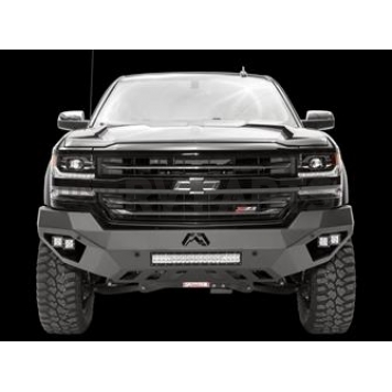 Fab Fours Bumper Vengeance 1-Piece Design Steel Black - CS16-D3851-1