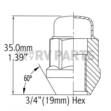 Coyote Wheel Accessories Lug Nut - 871142-1