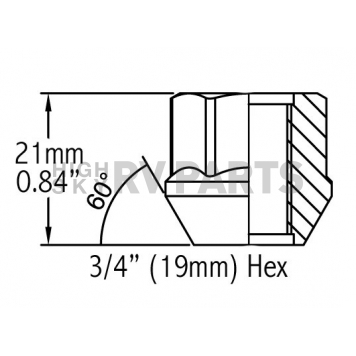 Coyote Wheel Accessories Lug Nut - 881142Z-1