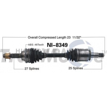 TrakMotive CV Axle Shaft - NI-8349