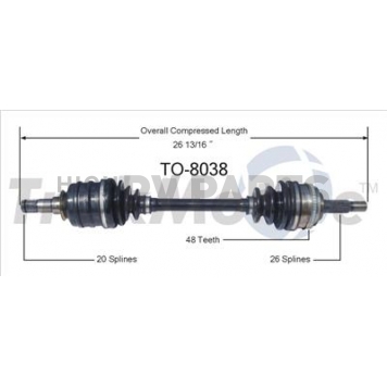 TrakMotive CV Axle Shaft - TO-8038