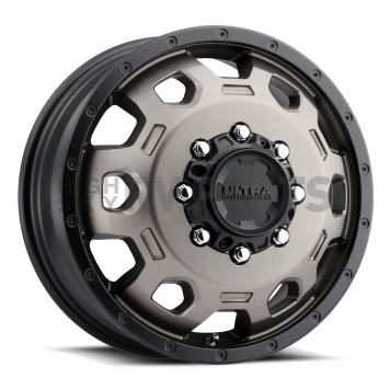 Ultra Wheel Warlock Dually 017 - 17 x 6.5 Dark Bronze With Black Lip - 017-7681FBZ