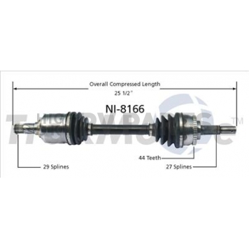 TrakMotive CV Axle Shaft - NI-8166