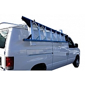 KargoMaster Ladder Rack - Van Rack Adjustable White Steel Curb Side Only - 40923