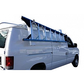 KargoMaster Ladder Rack - Van Rack Adjustable White Steel Curb Side Only - 40923