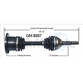 TrakMotive CV Axle Shaft - GM-8087