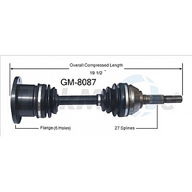 TrakMotive CV Axle Shaft - GM-8087