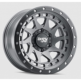 Dirty Life Race Wheels Enigma Pro 9311 - 17 x 9 Graphite With Black Lip - 9311-7983MGT38