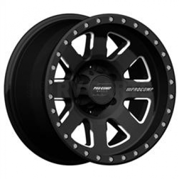 Pro Comp Wheels Series 74 - 17 x 9 Black With Natural Accents - 5174-7973