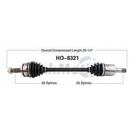 TrakMotive CV Axle Shaft - HO-8321