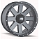 ION Wheels Series 134 - 17 x 8.5 Gun Metal With Black Bead Lock Ring  - 134-7873MG