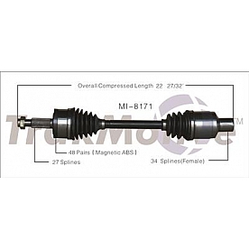 TrakMotive CV Axle Shaft - MI-8171
