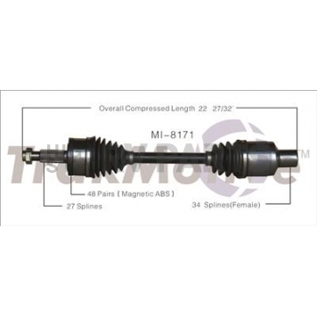 TrakMotive CV Axle Shaft - MI-8171