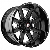 Ballistic Wheels 959 Rage - 24 x 14 Black With Natural Windows - 959244870-81GBX