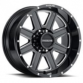 RaceLine Wheel 940M Hostage 18 x 9 Black With Natural Accents - 940M-89088+12