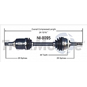 TrakMotive CV Axle Shaft - NI-8095